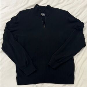 Wallin & Bros Men's Black Zip-Up Sweater